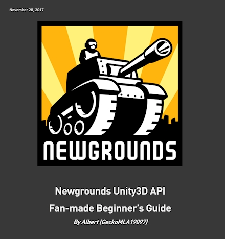 Fan-made Newgrounds Unity3D API Beginner's Guide